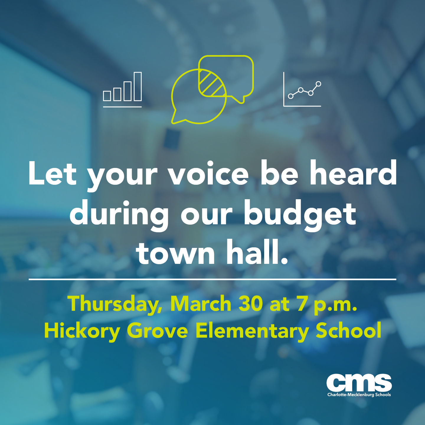  Upcoming budget town hall meeting Thursday, March 30, 7 p.m. at Hickory Grove Elementary School